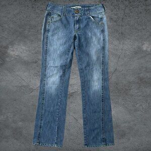 Vitamina Women's Jeans Low Rise Straight Leg Size 44 US Size 6 Made in Italy